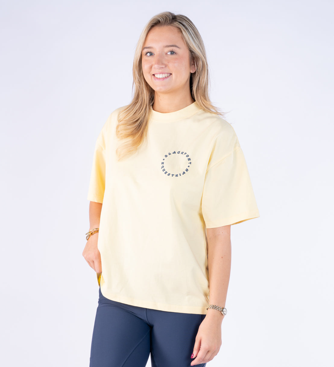 Yellow Oversized T Shirt - Round the World