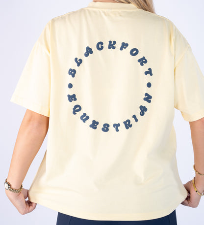 Yellow Oversized T Shirt - Round the World