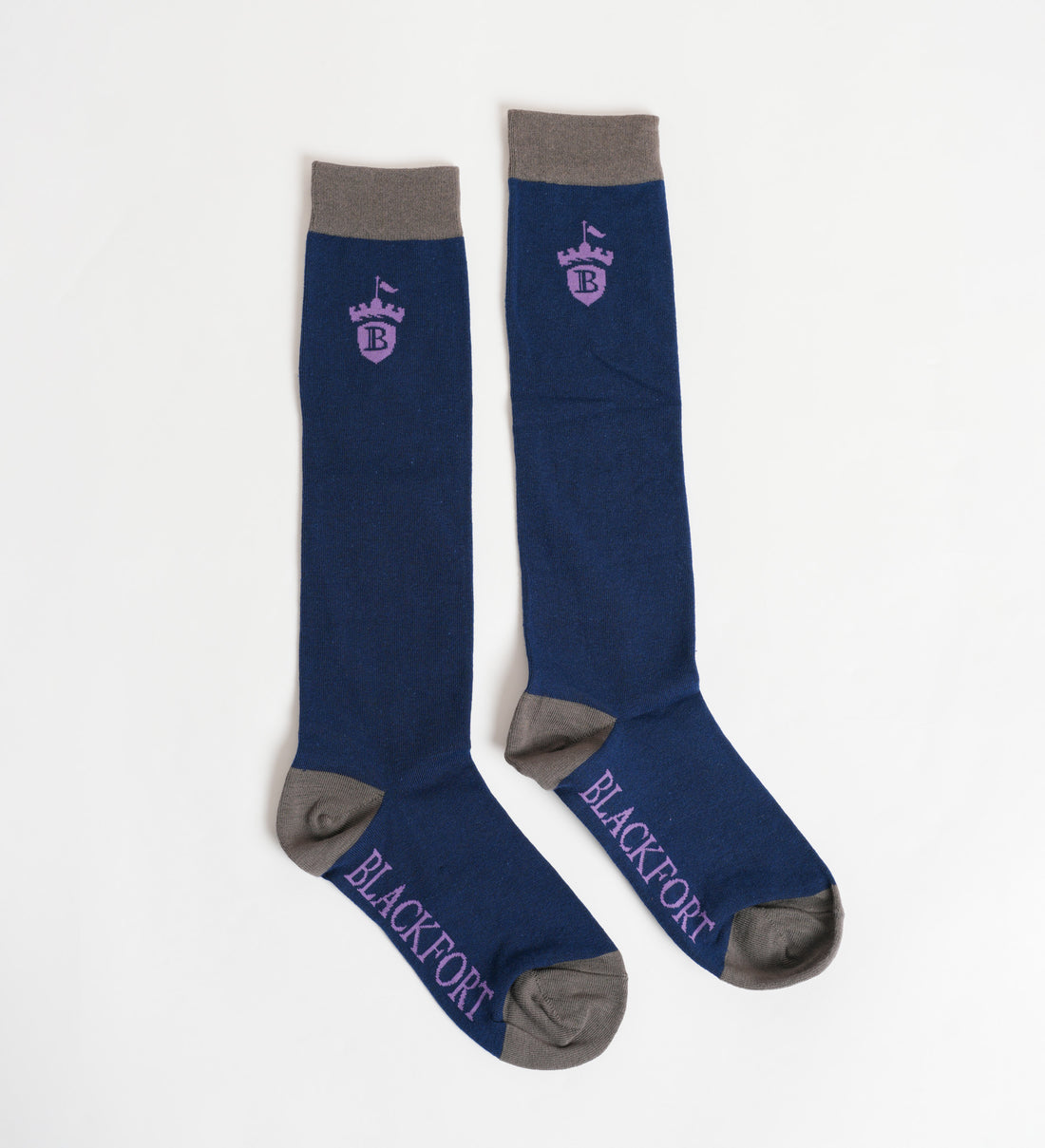 Navy &amp; Bluebell Blackfort Equestrian Socks