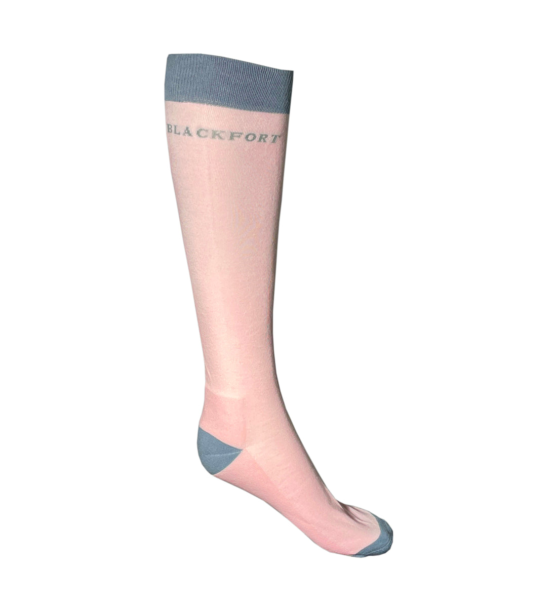 Light Pink &amp; Grey Blackfort Equestrian Cushion Socks